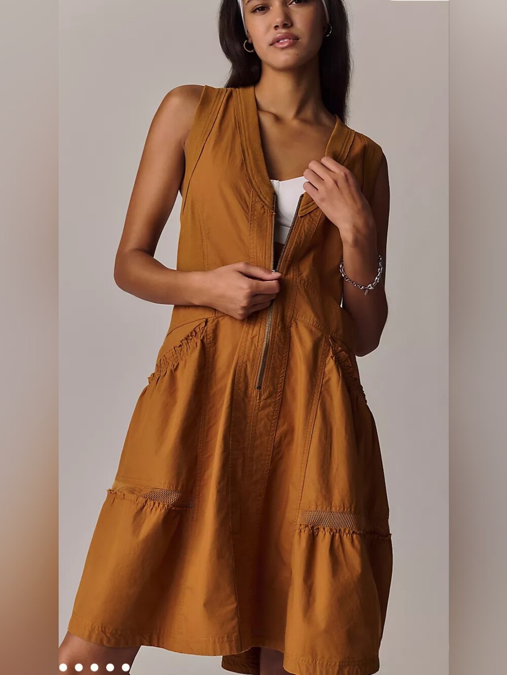 Anthropologie Daily Practice Trek Utility Mini Dress Size Small